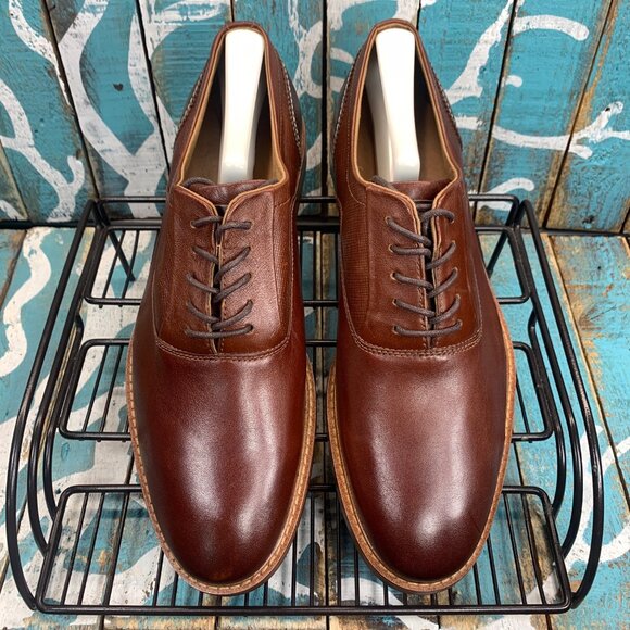 NEW ALDO Plain toe Brown Leather 5-Hole Mens Oxford Casual Shoes Sz 10 main image 8
